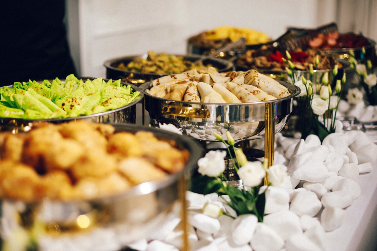 Beautiful catering spread